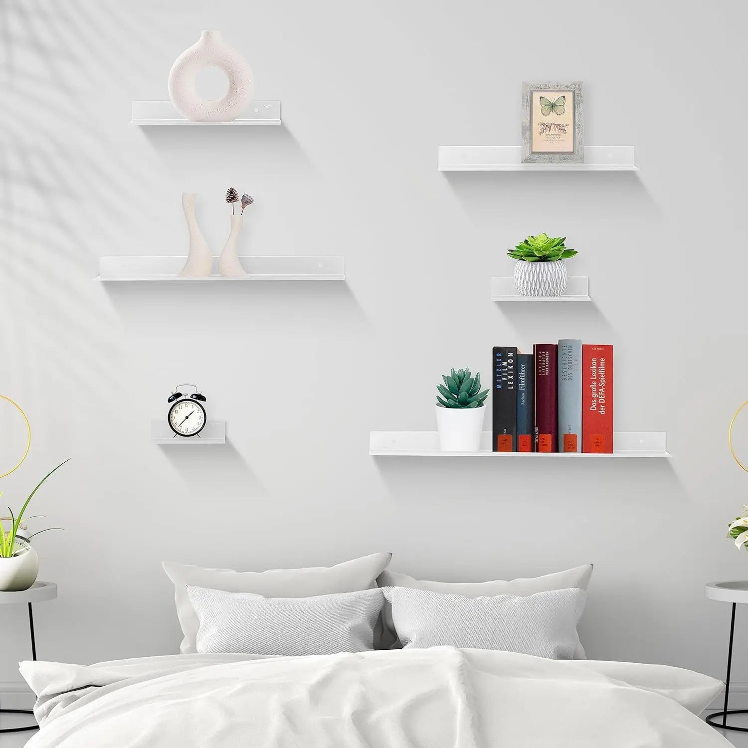 Estante flotante de cuarto de estar, baño o cocina.